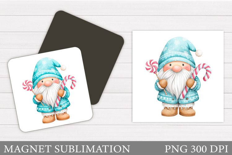 Christmas Gnome Magnet. Christmas Magnet Sublimation