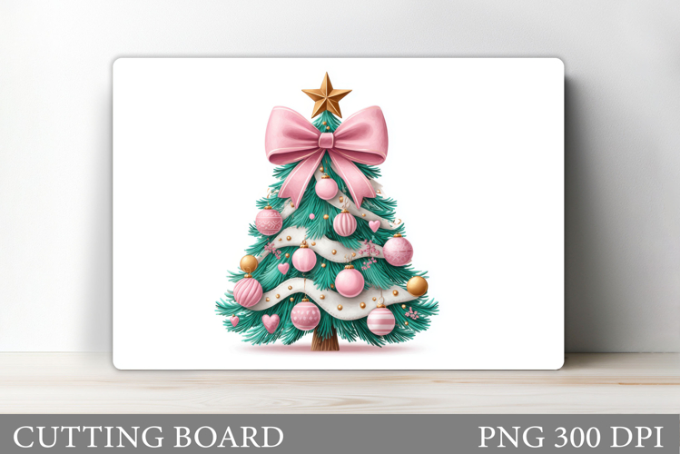 Christmas Tree Cutting Board Design. Kitchen Cutting Board