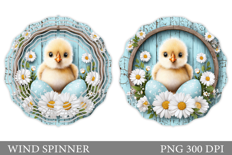 Easter Chick Wind Spinner. Easter Wind Spinner Sublimation