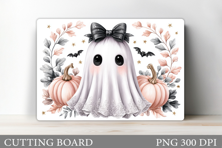 Halloween Ghost Cutting Board. Halloween Cutting Board