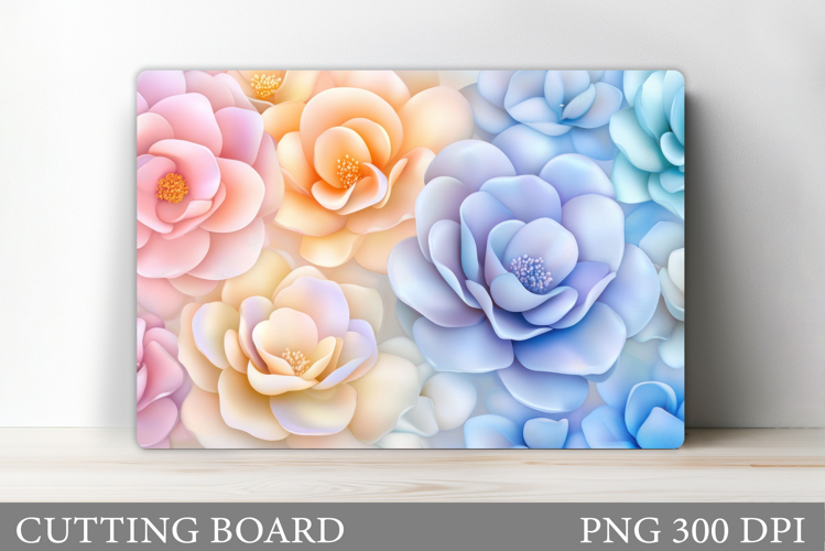 Flowers Cutting Board. Floral Cutting Board Sublimation