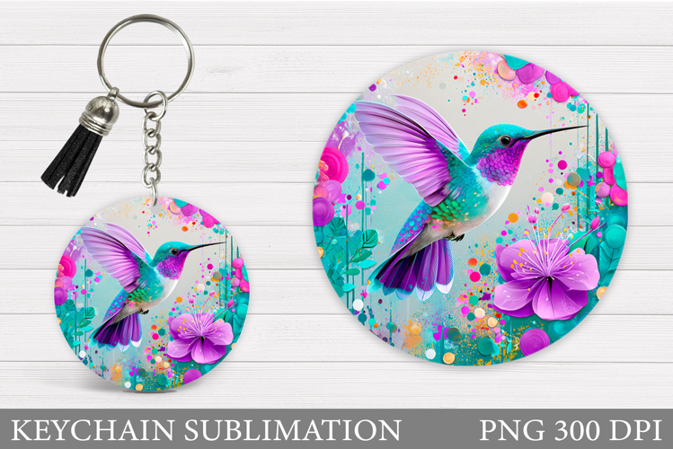 Hummingbird Keychain Design. Hummingbird Sublimation