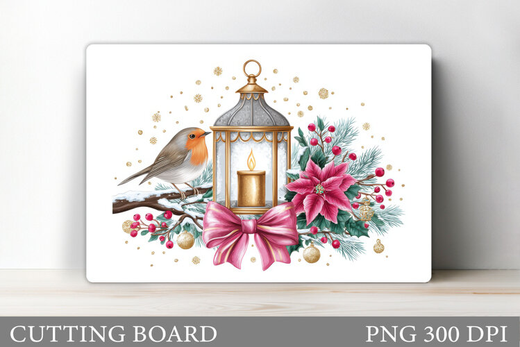 Christmas Bird Cutting Board. Christmas Cutting Board Design example image 1
