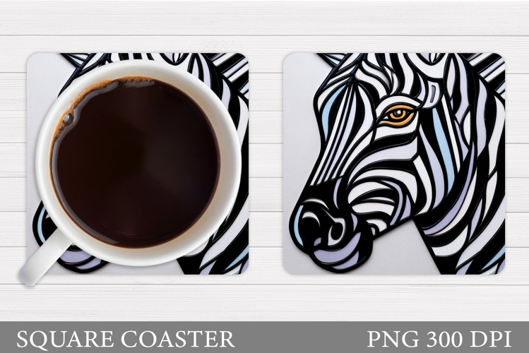 Zebra Coaster Design. Zebra Sublimation