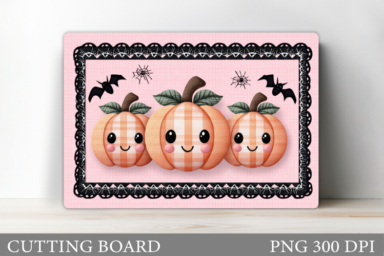 Cute Pumpkin Cutting Board. Halloween Cutting Board Design