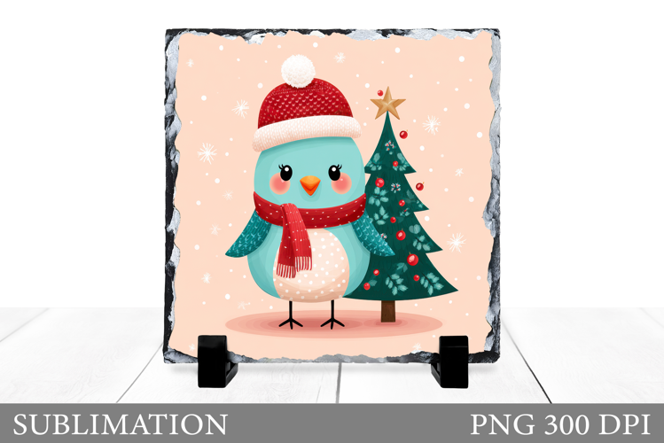 Christmas Bird Sublimation. Christmas Bird Slate Design