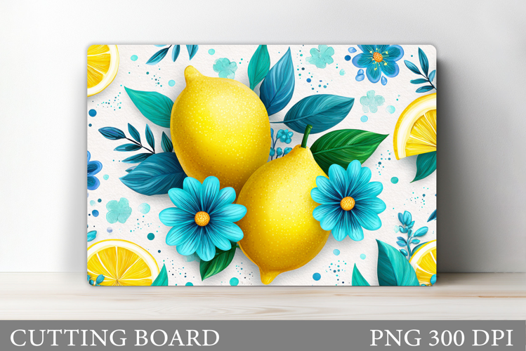 Lemons Cutting Board. Summer Cutting Board Sublimation