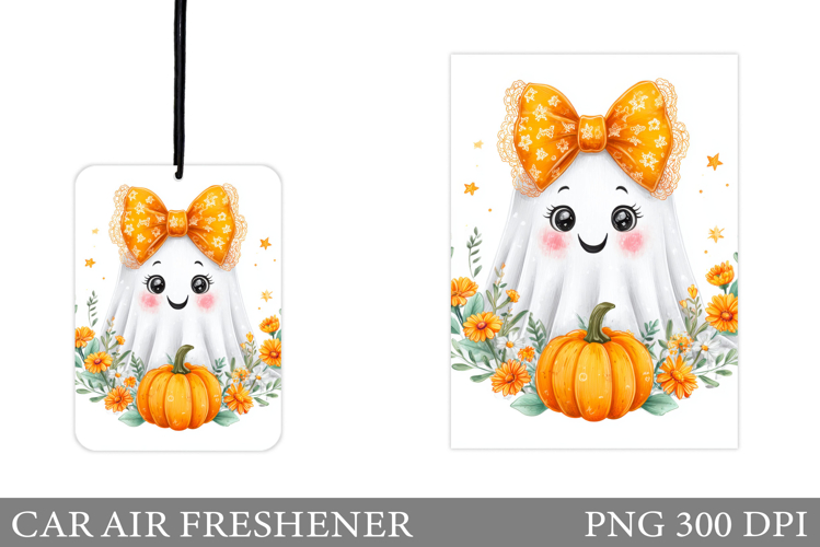 Cute Ghost Car Air Freshener. Halloween Car Air Freshener