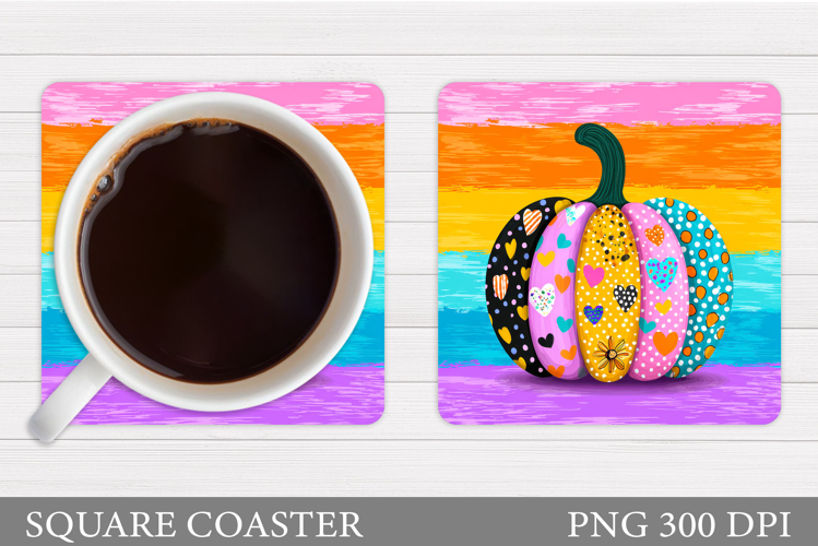 Pumpkin Coaster Design. Pumpkin Sublimation