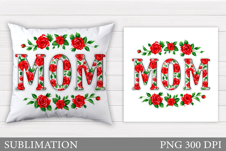 Mother's Day Sublimation. Mother's Day Pillow Sublimation example image 1