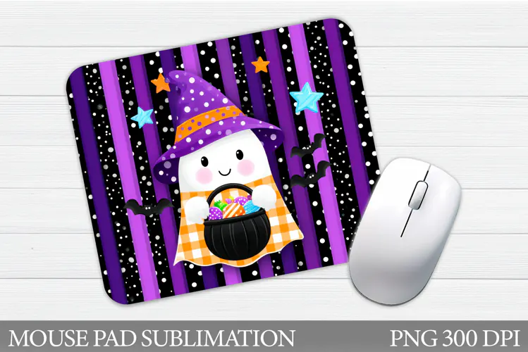 Halloween Ghost Mouse Pad. Halloween Mouse Pad Sublimation
