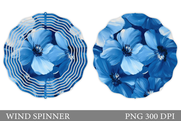 Floral Wind Spinner Sublimation. Flowers Wind Spinner Design