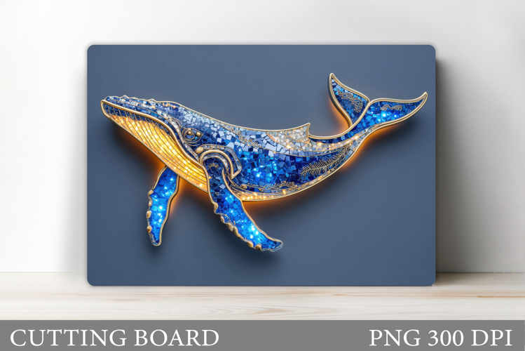 Whale Cutting Board Design. Whale Sublimation