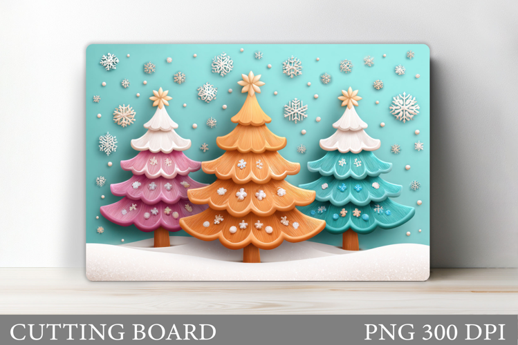 Christmas Tree Cutting Board. Christmas Tree Sublimation