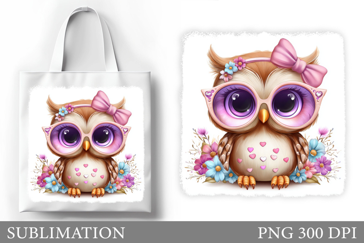 Owl Tote Bag Sublimation. Owl Sublimation
