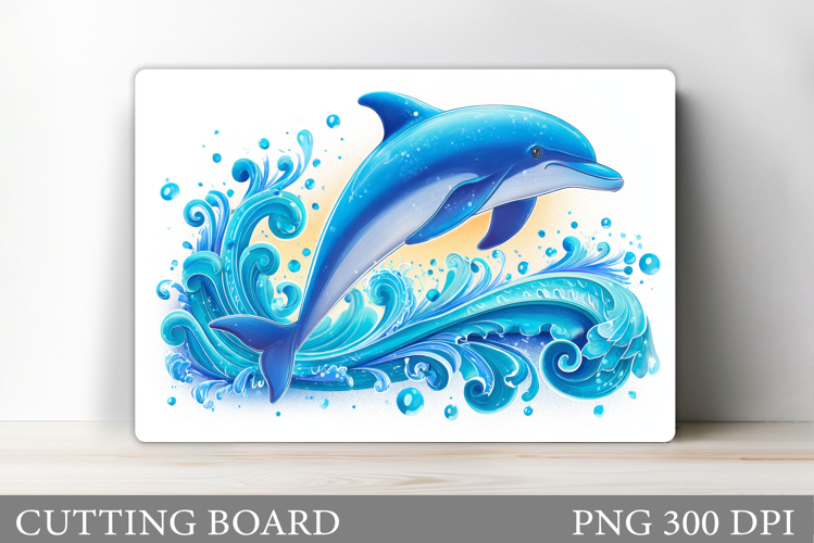 Dolphin Cutting Board Design. Dolphin Sublimation