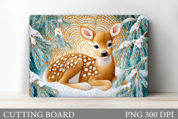 Reindeer Cutting Board. Christmas Cutting Board Design