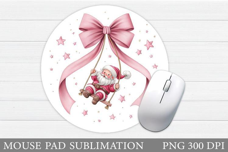 Santa Claus Mouse Pad. Christmas Mouse Pad Sublimation