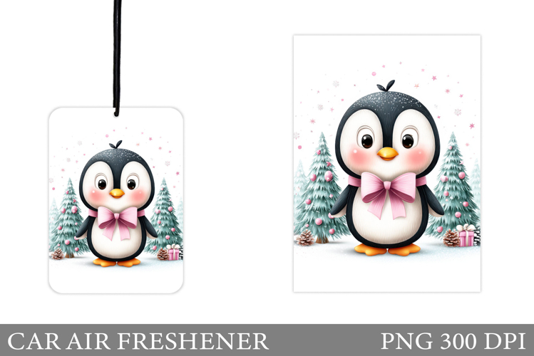 Cute Penguin Car Air Freshener. Christmas Car Air Freshener