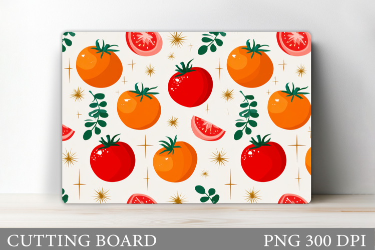 Tomato Cutting Board Design. Tomato Sublimation