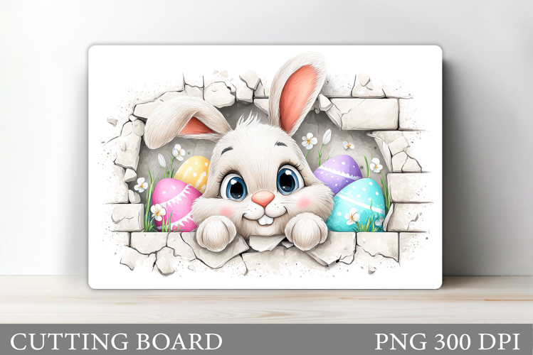 Easter Bunny Cutting Board. Easter Cutting Board Sublimation