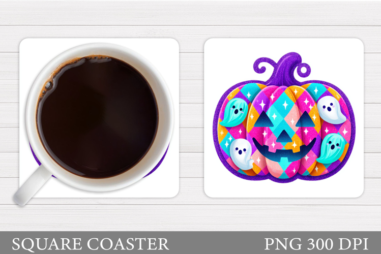 Halloween Pumpkin Coaster. Halloween Coaster Design