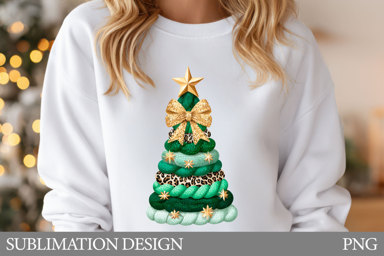 Christmas Tree T-Shirt Design. Christmas Tree Sublimation