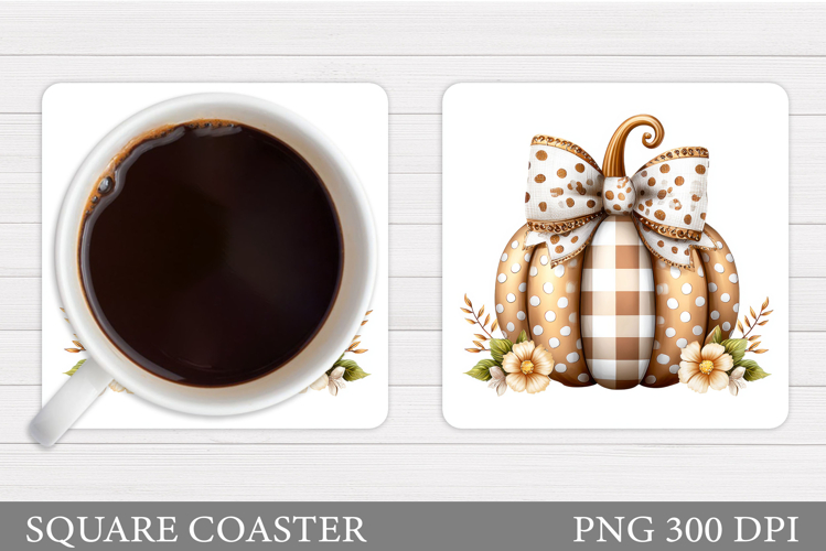 Fall Pumpkin Coaster. Fall Coaster Sublimation