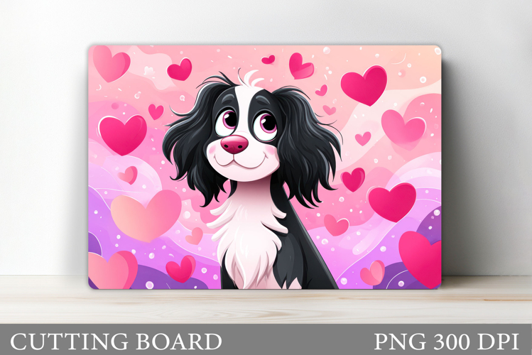 Valentines Dog Cutting Board. Valentines Cutting Board