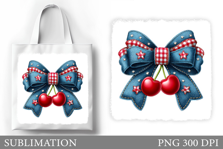 Cherry Sublimation. Cherry Tote Bag Design