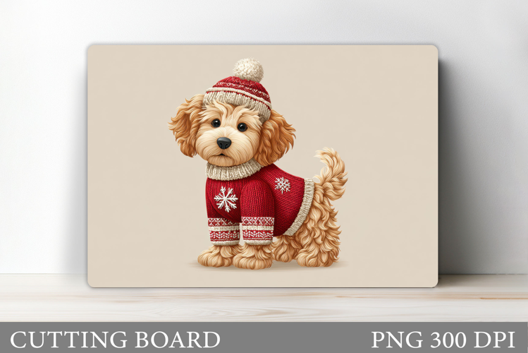 Christmas Dog Cutting Board. Christmas Cutting Board Design