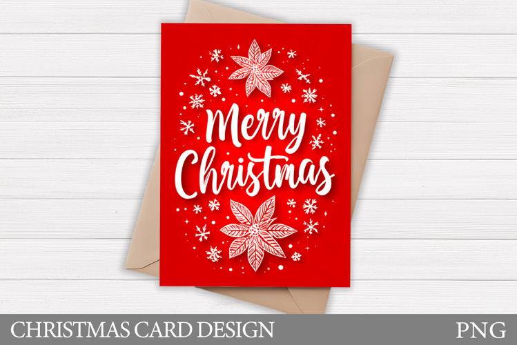 Merry Christmas Card Design. Christmas Card Printable