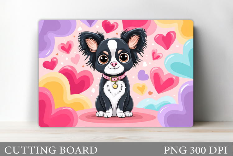 Valentines Dog Cutting Board. Valentines Cutting Board