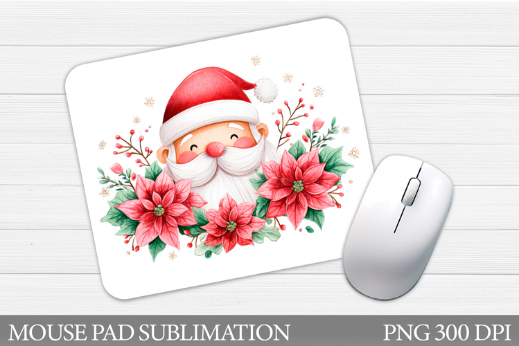 Santa Claus Mouse Pad. Christmas Mouse Pad Sublimation