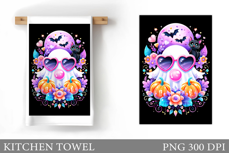 Halloween Kitchen Towel Design. Halloween Sublimation