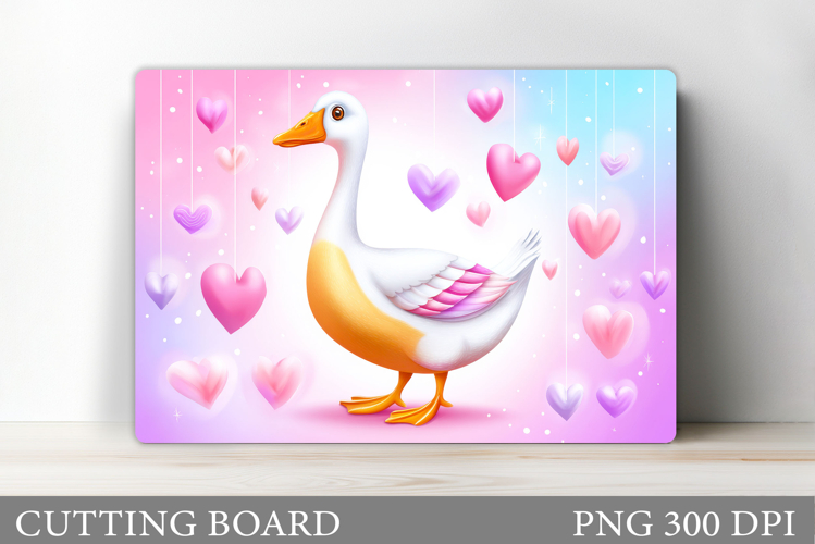 Valentines Goose Cutting Board. Valentines Cutting Board