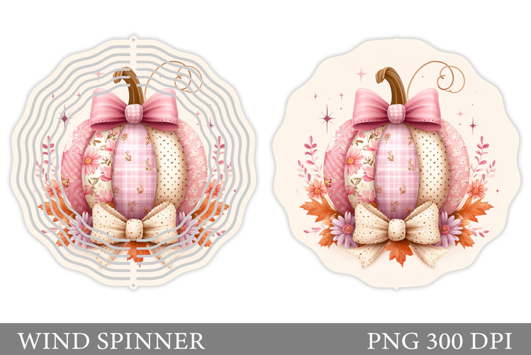 Pumpkin Wind Spinner Design. Fall Wind Spinner Sublimation