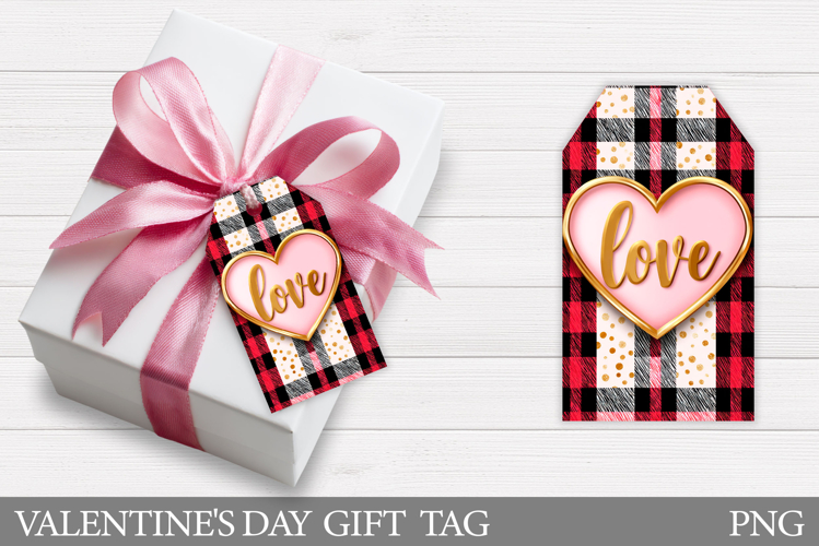 Valentines Gift Tag Design. Love Gift Tag Printable