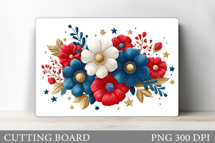 Flowers Cutting Board. Floral Cutting Board Sublimation