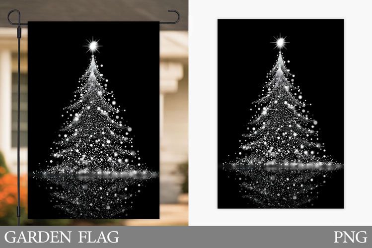 Christmas Tree Garden Flag. Merry Christmas Garden Flag