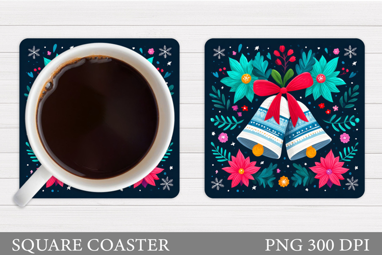 Christmas Coaster Design. Christmas Sublimation