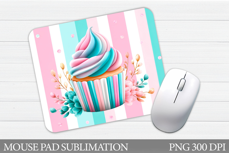 Cupcake Mouse Pad Design. Cupcake Sublimation