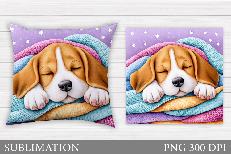 Cute Dog Pillow Design. Cute Dog Sublimation