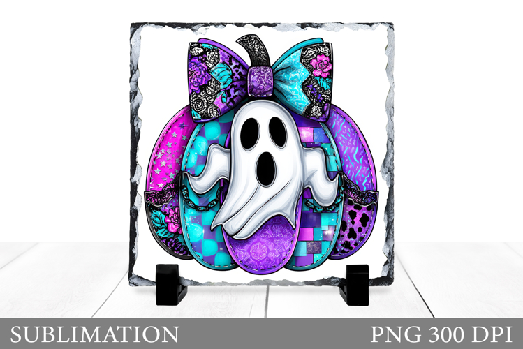 Halloween Ghost Slate. Halloween Pumpkin Sublimation