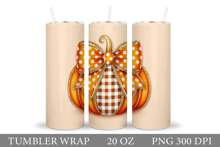 Pumpkin Tumbler Design. Pumpkin Sublimation