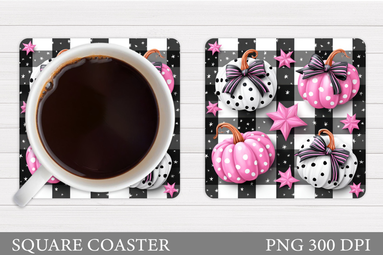 Pumpkin Coaster Design. Pumpkin Sublimation