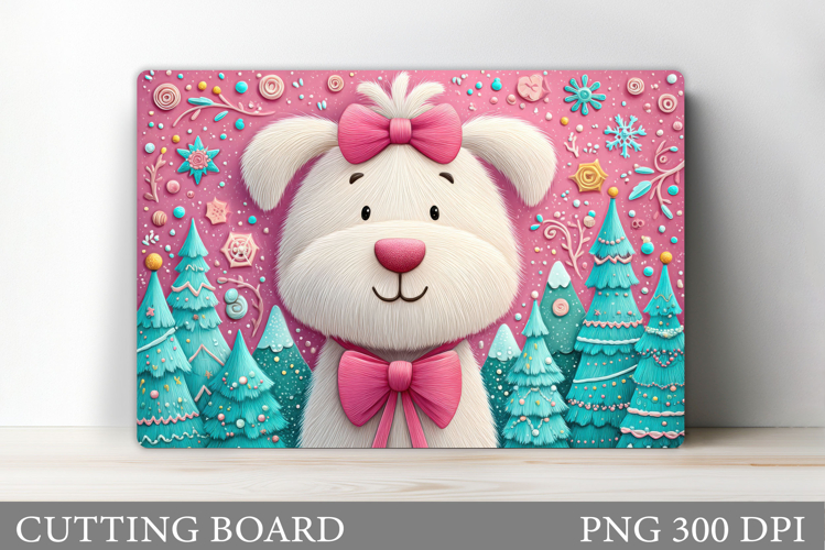 Christmas Dog Cutting Board. Christmas Cutting Board Design