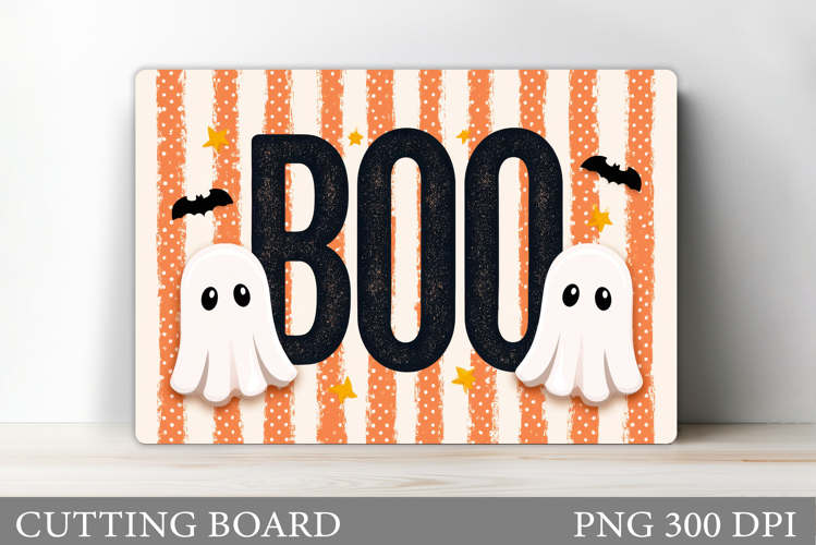 Ghost Cutting Board Sublimation. Halloween Cutting Board
