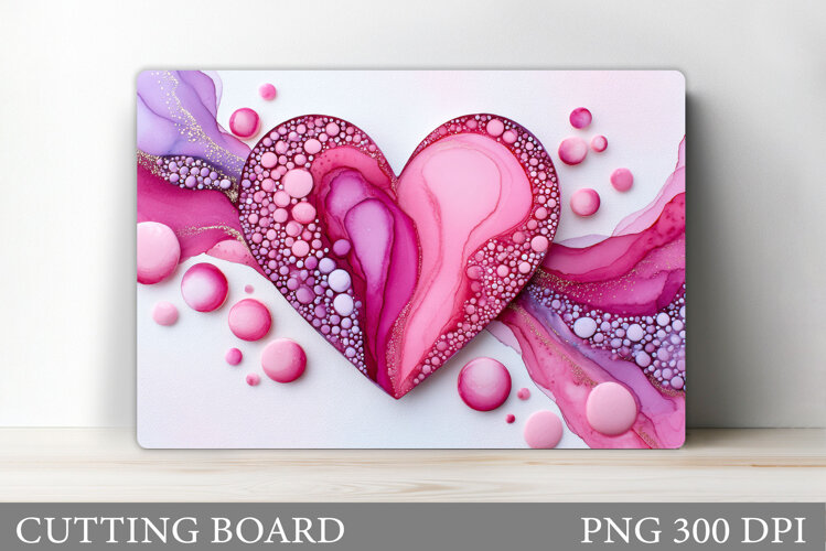 Heart Cutting Board Design. Heart Kitchen Cutting Board example image 1