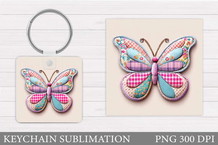 Butterfly Keychain Design. Butterfly Sublimation